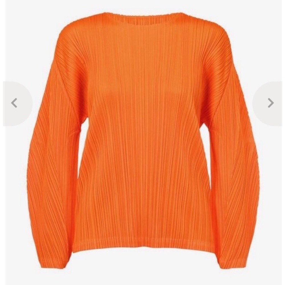 Pleats Please orange top, size 3